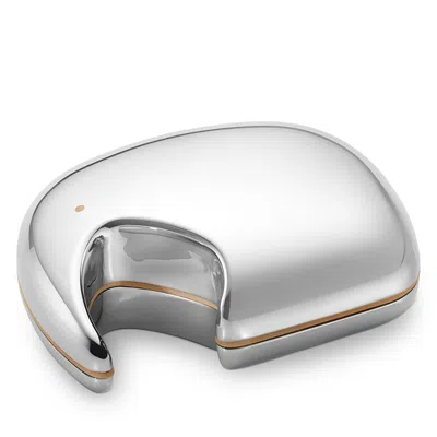 Georg Jensen Elephant Yellow Interior Keepsake Box In Silver