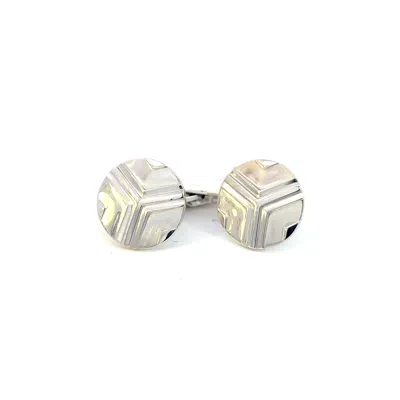 Pre-owned Georg Jensen Estate Cufflinks Sterling Silver In Multi