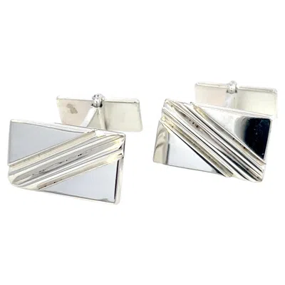 Pre-owned Georg Jensen Estate Sterling Silver Cufflinks 17.20 Grams In Multi