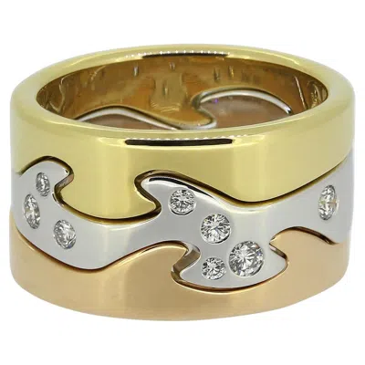Pre-owned Georg Jensen Fusion 3pcs Ring Size J (49) In Multi