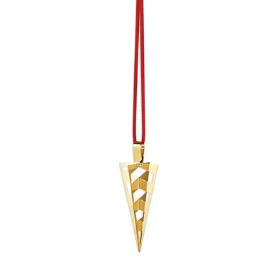 Georg Jensen Gold Plated Cornet Ornament
