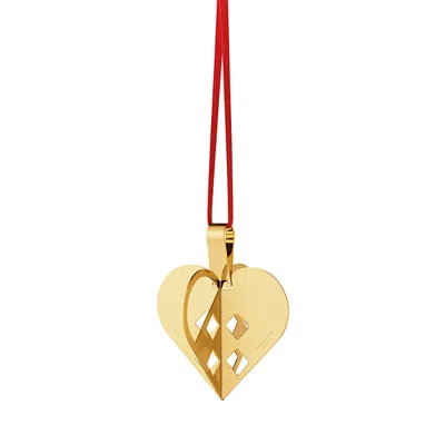 Georg Jensen Gold Plated Heart Ornament