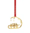 Georg Jensen Gold-plated Sleigh Tree Decoration In Gold