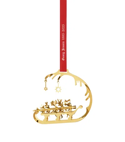 Georg Jensen Gold-plated Sleigh Tree Decoration