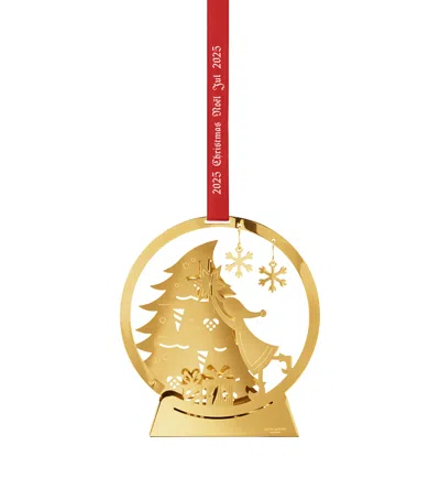 Georg Jensen Gold-plated Snow Globe Tree Decoration