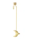 Georg Jensen Hand Polished 18k-plated Moon Candleholder In Gold