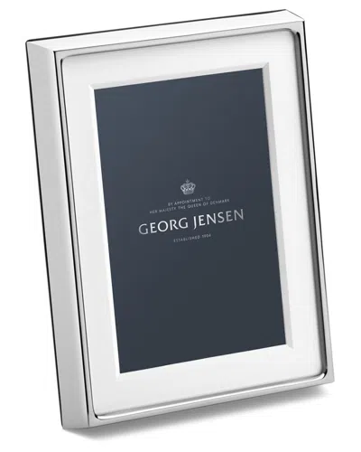 GEORG JENSEN GEORG JENSEN HAND POLISHED DECO 4X6 PICTURE FRAME