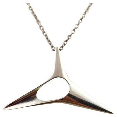 Pre-owned Georg Jensen Henning Koppel For  Denmark Sterling Silver 342 Necklace #18274 In Multi