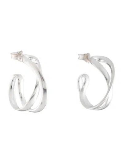 Pre-owned Georg Jensen Infinity Hoop Earrings In Multicolor