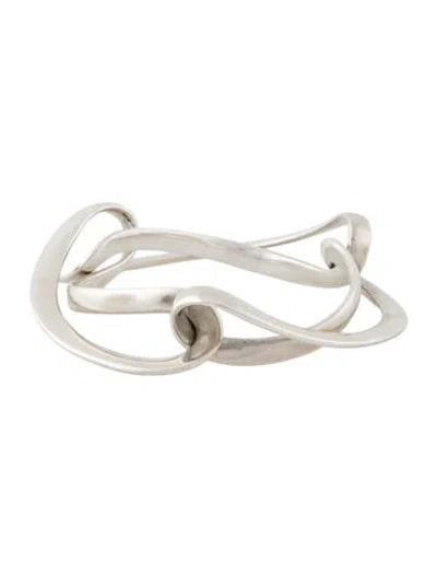 Pre-owned Georg Jensen Infinity Three Link 452 Bangle, 7.5" In Multi