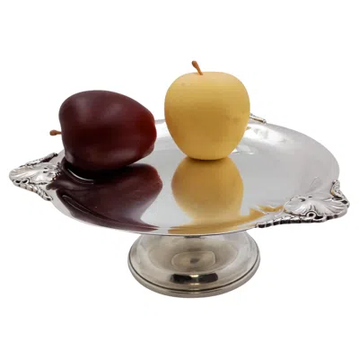 Pre-owned Georg Jensen International Sterling Silver Centerpiece Dish Mid-century Modern Jensen Style In Brown