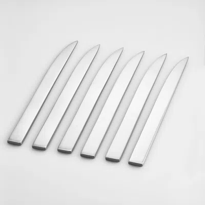Georg Jensen Jean Nouvel Stainless Steel Dinner Knife Set 6 Pieces 3360014 In Silver