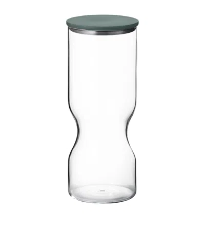 Georg Jensen Large Glass Alfredo Canister In Clear