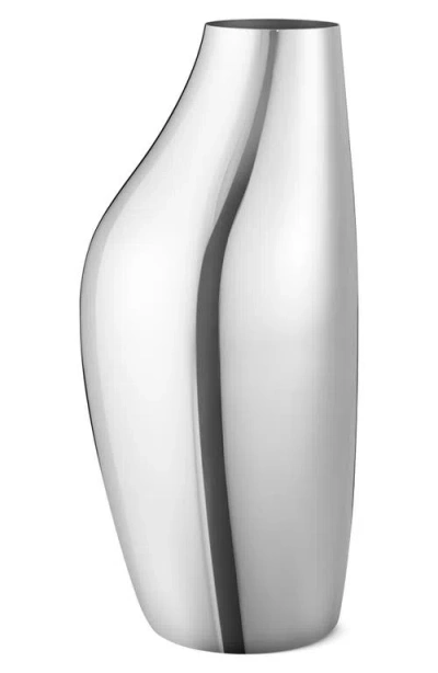 Georg Jensen Large Sky Floor Vase In Silver