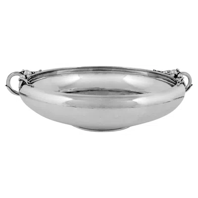 Pre-owned Georg Jensen Large Vintage  Bowl 625b In Silver