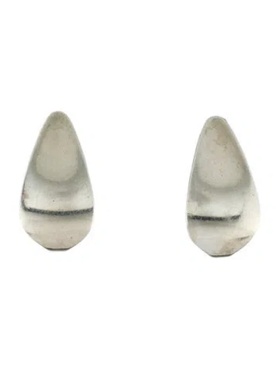 Pre-owned Georg Jensen Leaf Clip-on Earrings In Multi