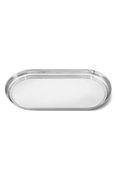 Georg Jensen Manhattan Stainless Steel Tray In Silver