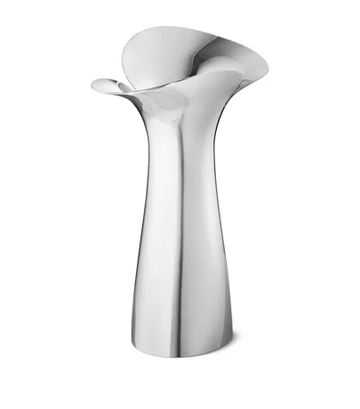Georg Jensen Medium Bloom Botanica Vase In Silver