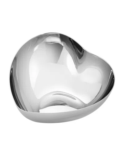 Georg Jensen Medium Heart Bowl In Silver
