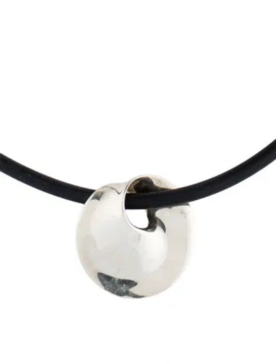 Pre-owned Georg Jensen Mobius Pendant Necklace, 16.75" In Multi