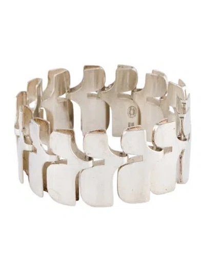 Pre-owned Georg Jensen Modernist Bracelet, 6.5" In Multi