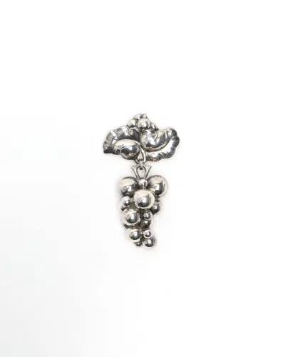 Georg Jensen Moonlight Grapes Brooch In Brown