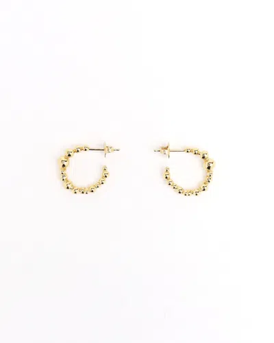 Georg Jensen Moonlight Grapes Hoops In Gold