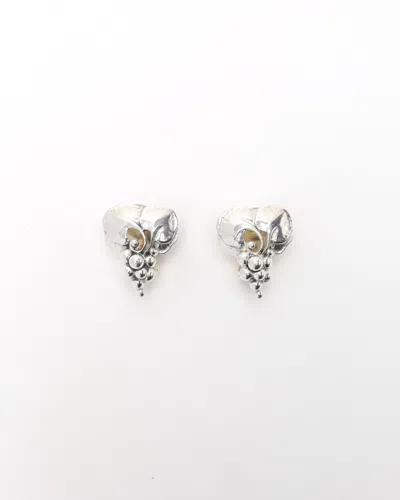 Georg Jensen Moonlight Grapes Silver Clip-on Earrings