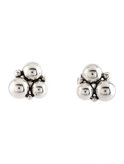 Pre-owned Georg Jensen Moonlight Grapes Stud Earrings In Multicolor