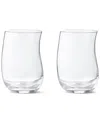 Georg Jensen Mouth Blown Cobra Tall Tumbler Pair In Transparent