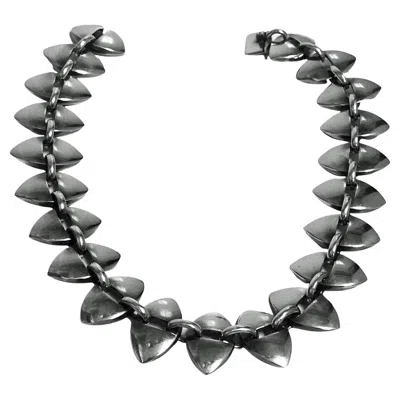 Pre-owned Georg Jensen Nanna Ditzel Sterling Silver Necklace No. 106 In Multi