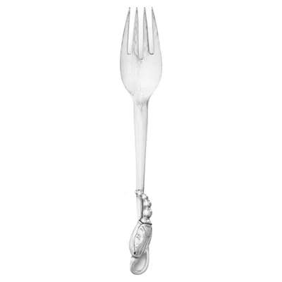 Pre-owned Georg Jensen New  Blossom Sterling Silver Fish Fork 061