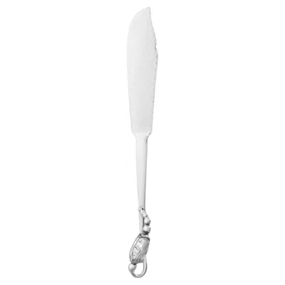 Pre-owned Georg Jensen New  Blossom Sterling Silver Fish Knife 062