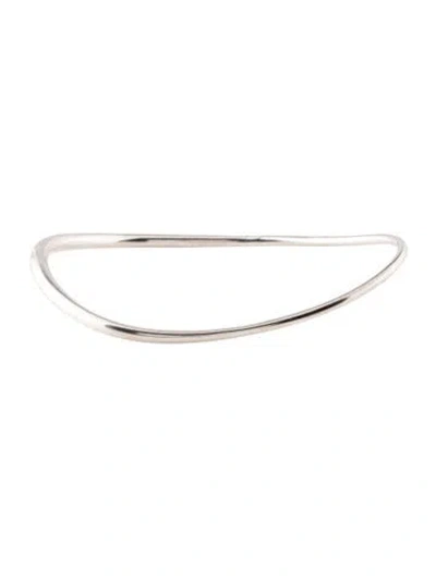 Pre-owned Georg Jensen Offspring Thin Bangle Bracelet, 8.5" In Multi