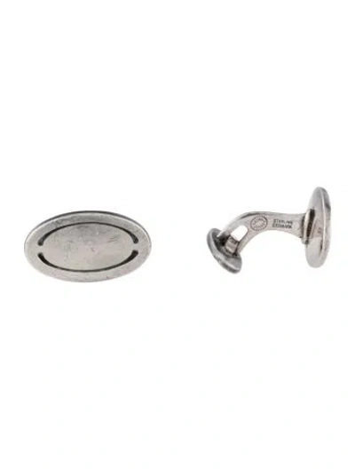 Pre-owned Georg Jensen Oval Cufflinks In Multi