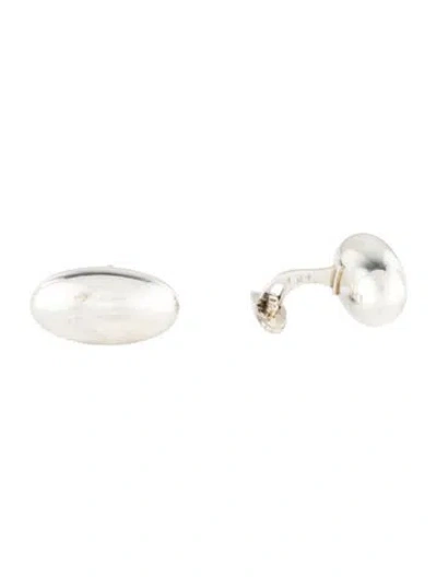 Pre-owned Georg Jensen Oval Cufflinks In Multi