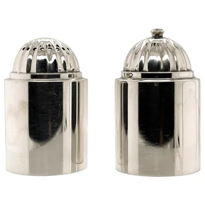 Pre-owned Georg Jensen Pair Of Danish Modern  Sterling Silver Salt And Pepper Shakers # 627 In Multi