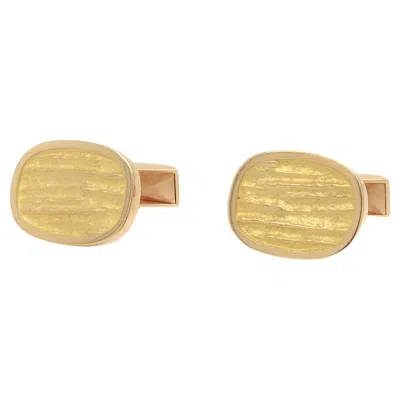 Pre-owned Georg Jensen Pair Of  Danish Mid-century 18k Gold Cufflinks In Multi
