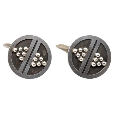 Pre-owned Georg Jensen Pair Of  Sterling Silver Cufflinks No. 57 In Multi