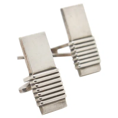 Pre-owned Georg Jensen Pair Of  Sterling Silver Cufflinks No. 80 In Multi