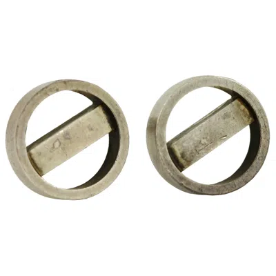 Pre-owned Georg Jensen Pair Of Vintage Sterling Silver Cufflinks,  In Multi