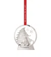 Georg Jensen Palladium-plated Snow Globe Tree Decoration In Silver