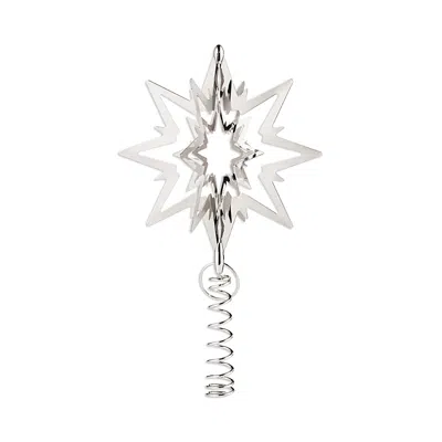 Georg Jensen Palladium Plated Star Tree Topper, Small In Silver
