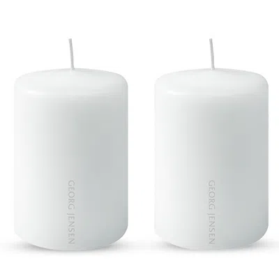 Georg Jensen Paraffin Candle, Set Of 2 In White