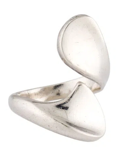 Pre-owned Georg Jensen Petal Wrap Ring In Multi