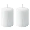 Georg Jensen Plain White 8.48 Oz. Candles, Set Of 2