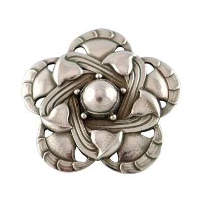 Pre-owned Georg Jensen Rare Art Noveau Brooch In Sterling Silver By , Design Number 12 In Multi