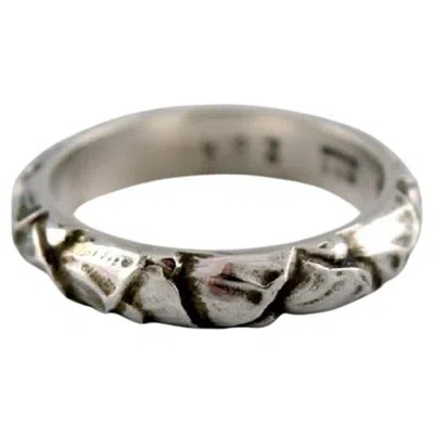 Pre-owned Georg Jensen Ring In Sterling Silver, Model 28a, Late 20th Century In Multi