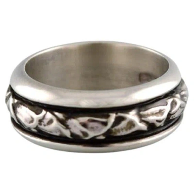 Pre-owned Georg Jensen Ring In Sterling Silver, Model 28c, Late 20th Century In Multi