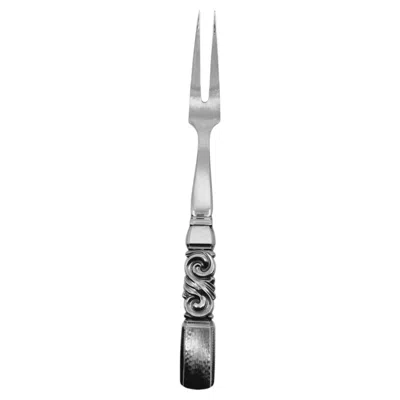 Pre-owned Georg Jensen Scroll Sterling Silver Serving Fork Large 142, 1927